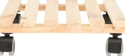 Esschert Design trolley naturel vierkant indoor