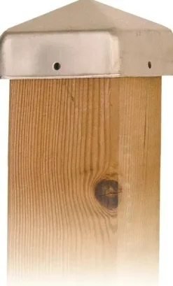 Eurofix paalkap piramide 71x71 mm rvs