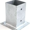 Eurofix voetsteun plaat verzinkt 7,1x7,1 cm