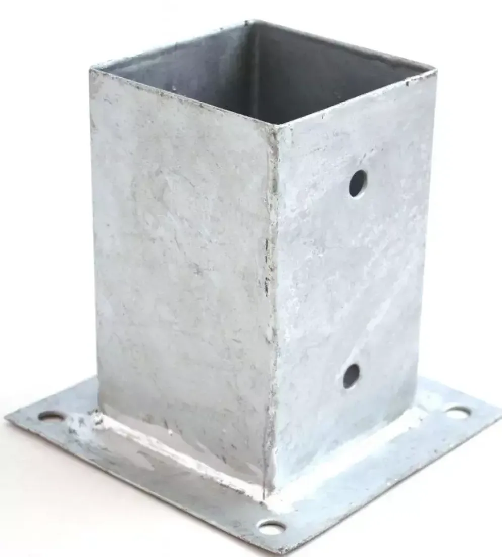 Eurofix voetsteun plaat verzinkt 7,1x7,1 cm