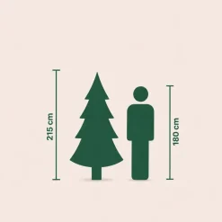 Everlands Berlin fir kunstkerstboom zwart 210cm