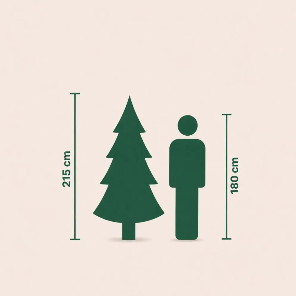 Everlands Berlin fir kunstkerstboom zwart 210cm