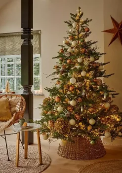 Everlands Grandis fir kunstkerstboom groen 210cm