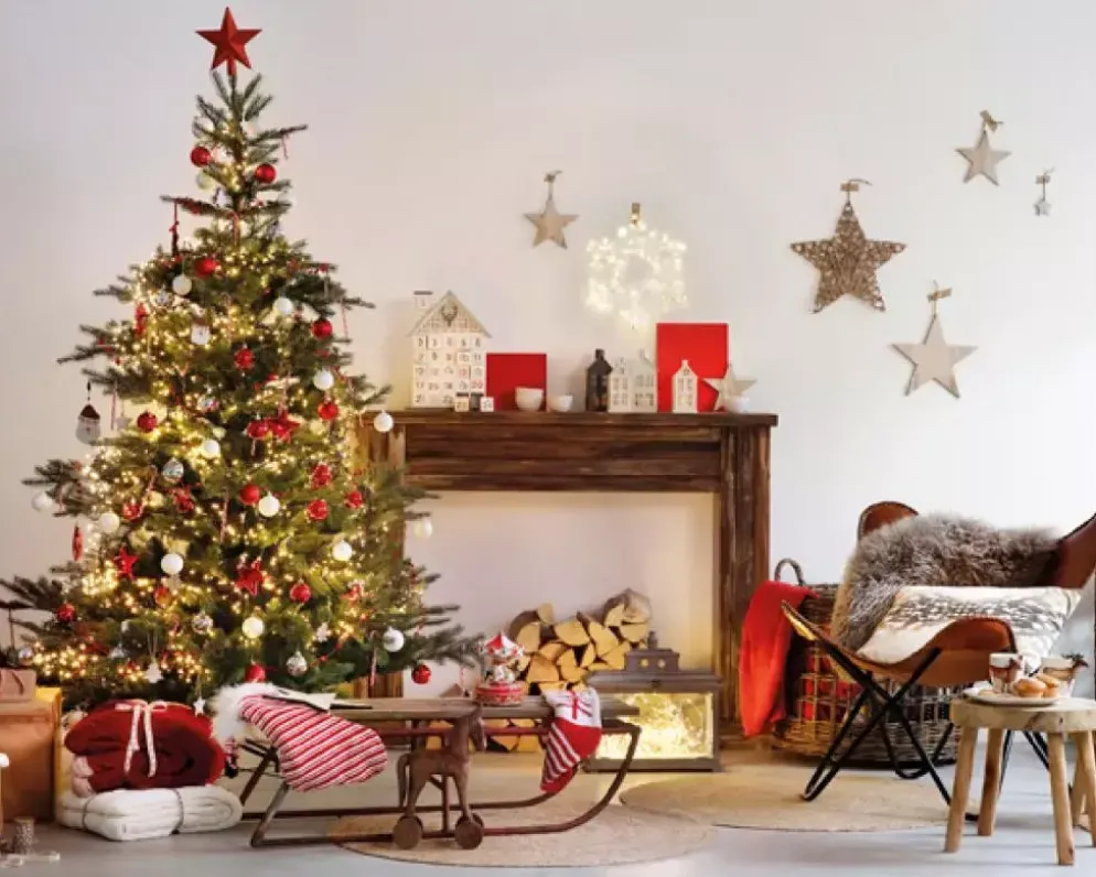 Everlands Grandis fir kunstkerstboom groen 210cm