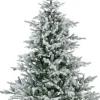 Everlands Grandis fir kunstkerstboom besneeuwd groen 180cm