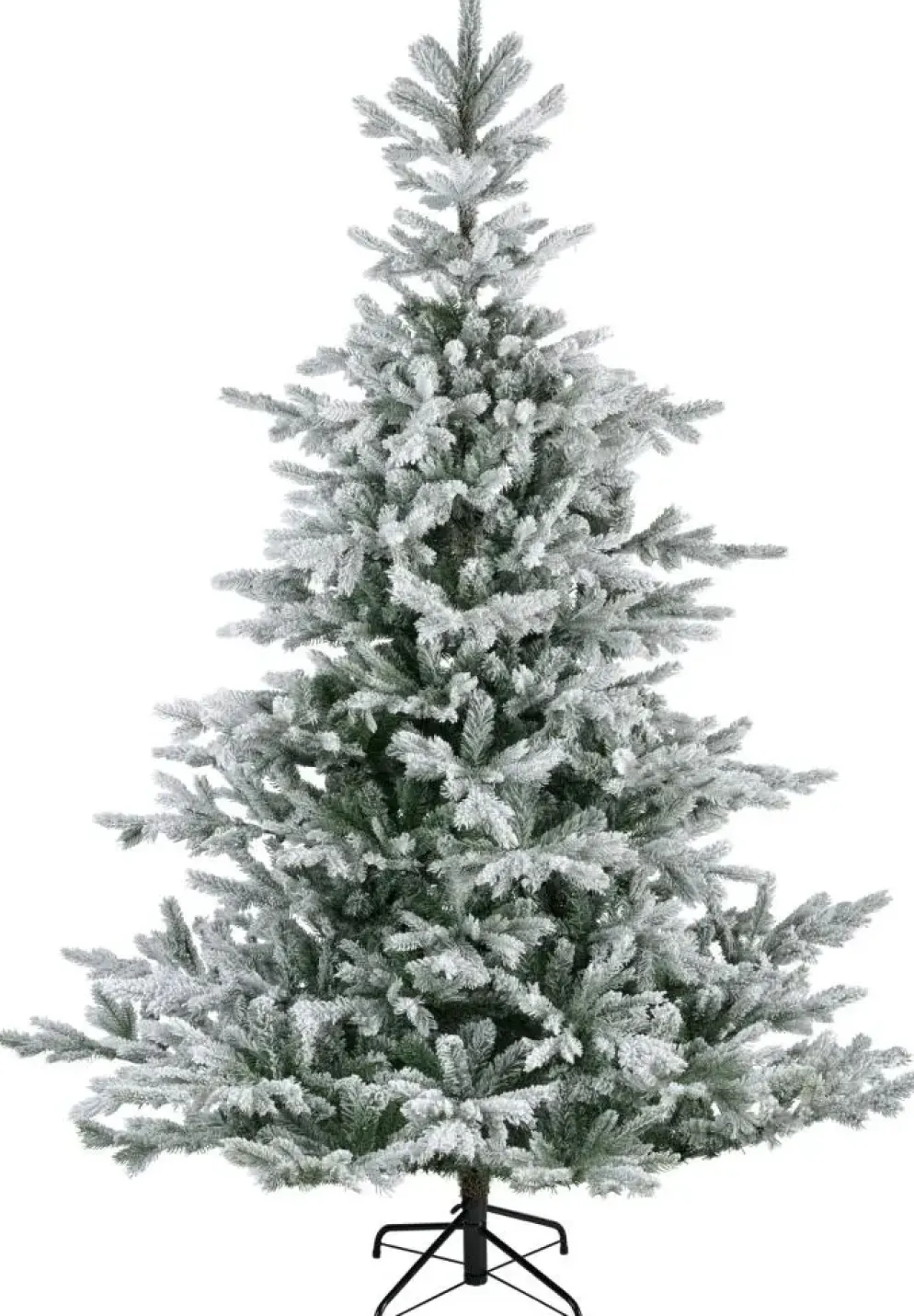 Everlands Grandis fir kunstkerstboom besneeuwd groen 180cm