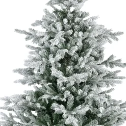 Everlands Grandis fir kunstkerstboom besneeuwd groen 180cm