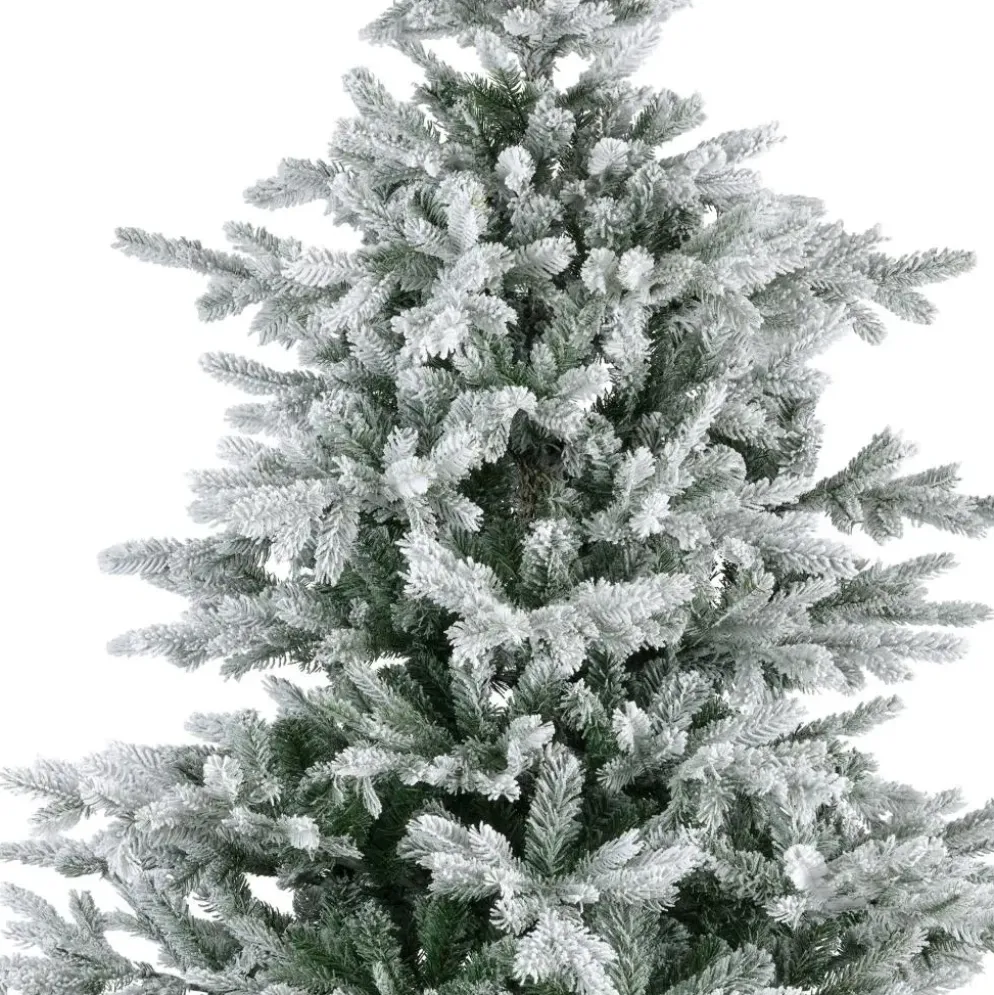 Everlands Grandis fir kunstkerstboom besneeuwd groen 180cm