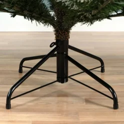 Everlands Grandis fir kunstkerstboom besneeuwd groen 180cm