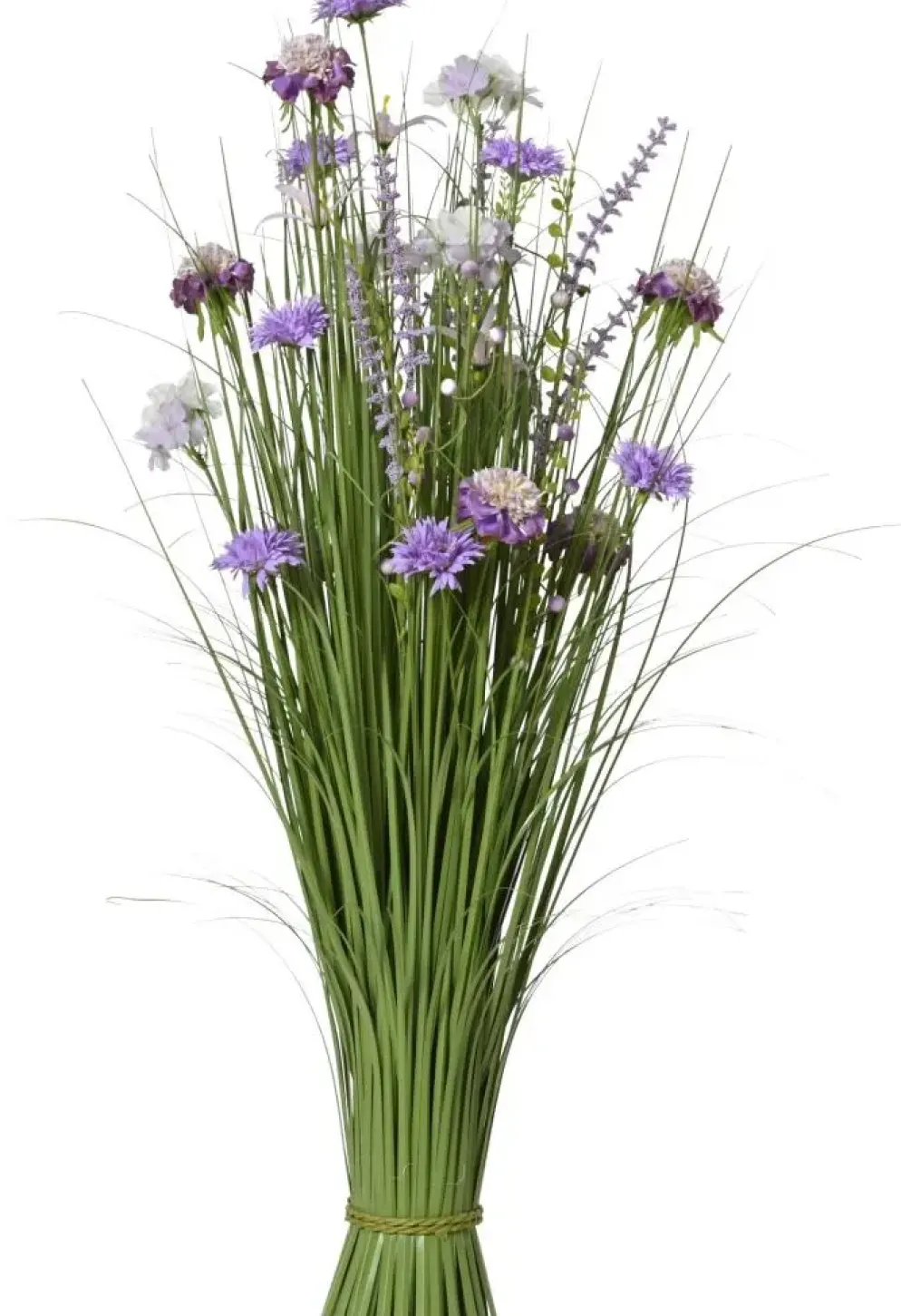 Everlands kunstboeket gras 35cm paars