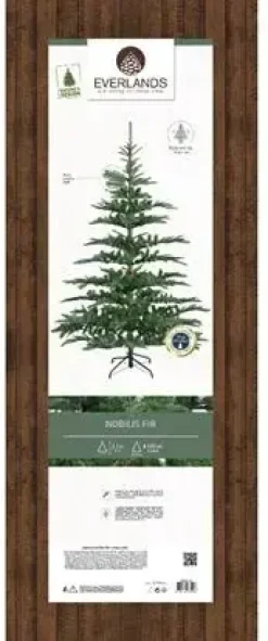 Everlands Nobilis fir kunstkerstboom groen 210cm