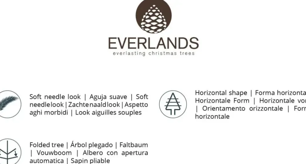 Everlands Pencil kunstkerstboom groen 150cm