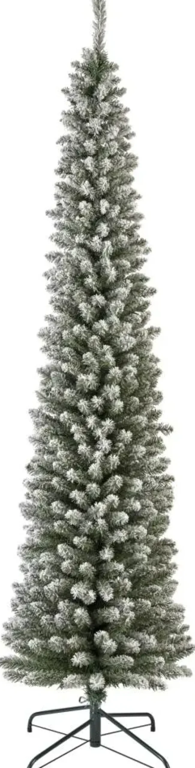 Everlands Pencil pine grote kunstkerstboom besneeuwd groen 240cm