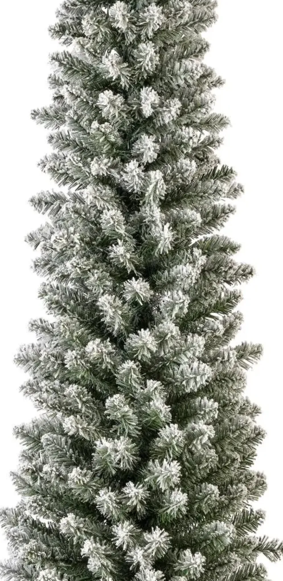 Everlands Pencil pine grote kunstkerstboom besneeuwd groen 240cm