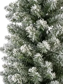 Everlands Pencil pine grote kunstkerstboom besneeuwd groen 240cm
