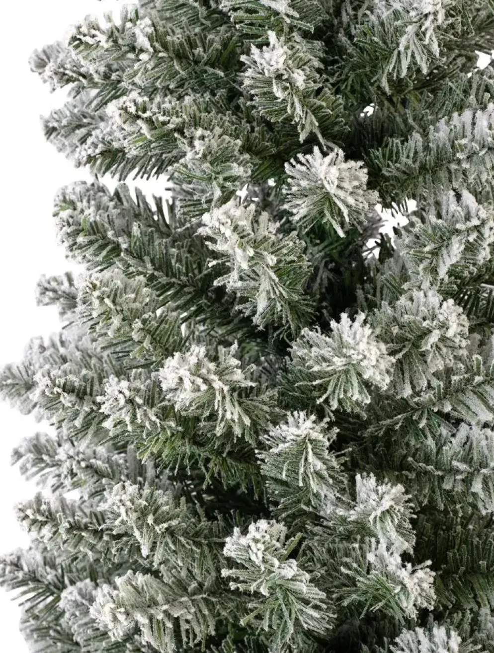 Everlands Pencil pine grote kunstkerstboom besneeuwd groen 240cm