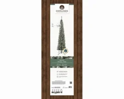 Everlands Pencil pine grote kunstkerstboom besneeuwd groen 240cm