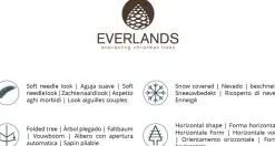 Everlands Pencil pine kunstkerstboom besneeuwd groen 150cm