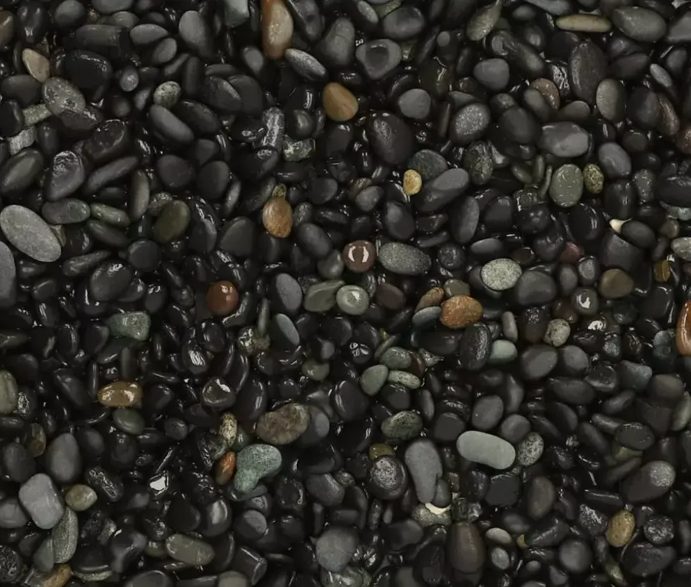 Excluton 25 kg Beach Pebbles Black 8-16 mm