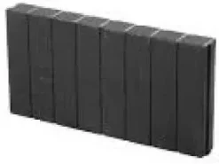 Excluton Mini Quadrobandpalissade 6x25x50 cm zwart