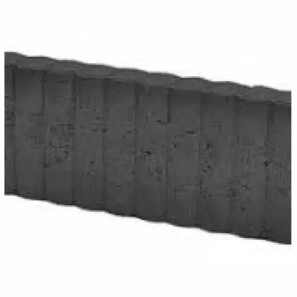 Excluton Mini Rondobandpalissade 6x25x50 cm zwart