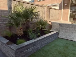 Excluton Siam bluestone vijverrand 100x15x3 cm verzoet (6 zijdes verzoet, 8 facetranden)
