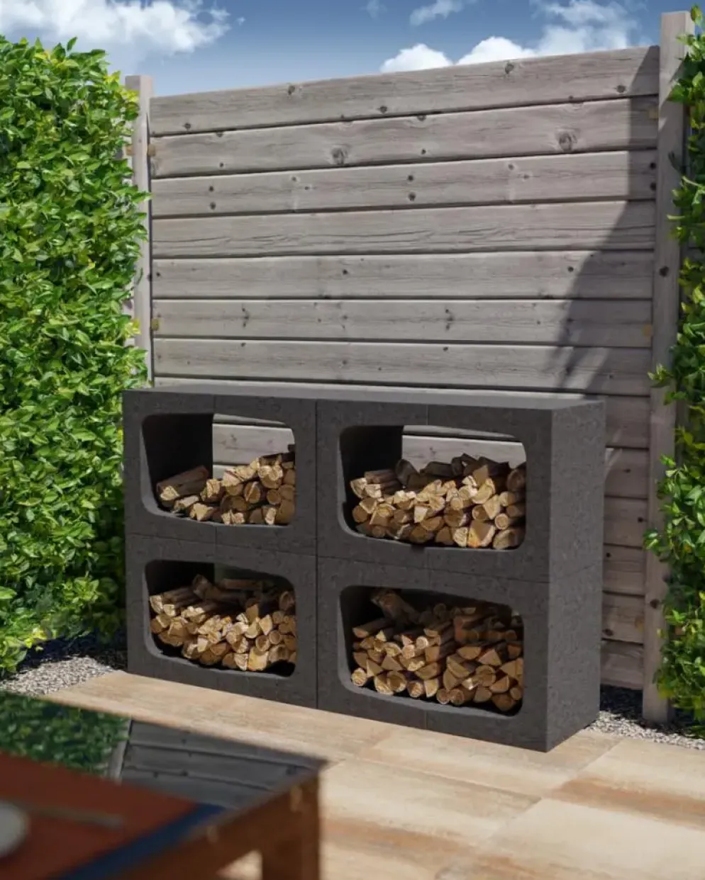 Excluton U-element 40x40x50cm antraciet