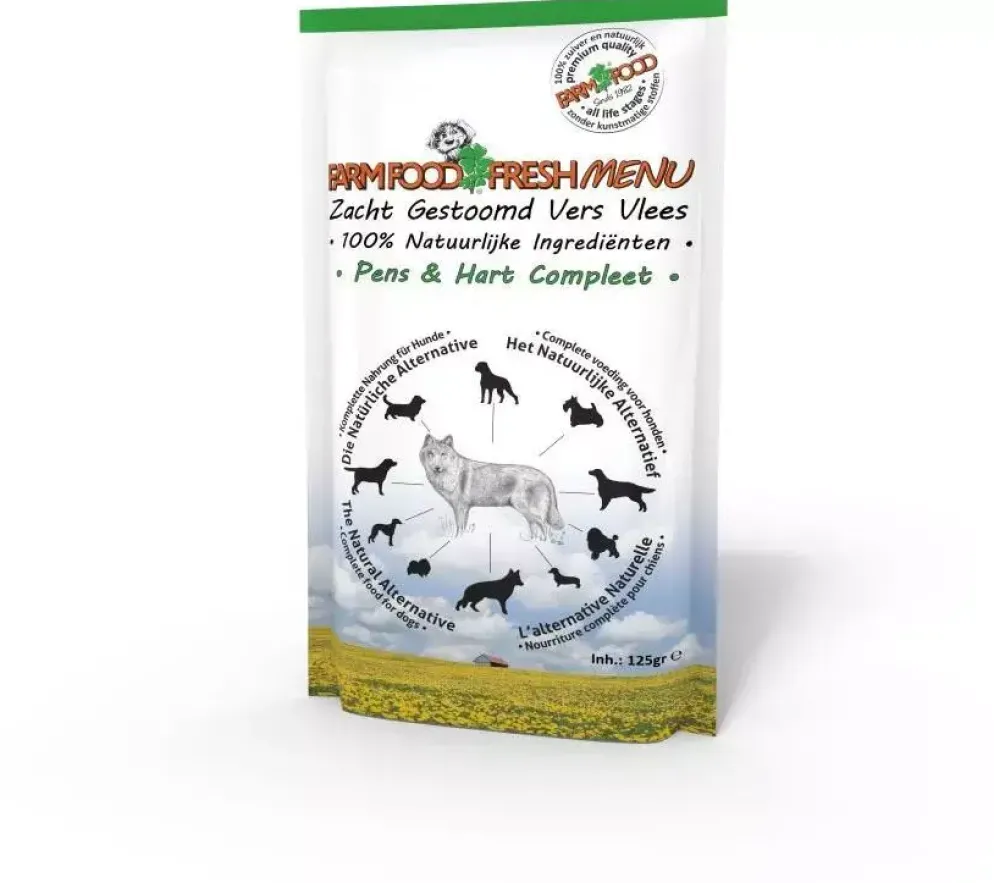 Farm Food Fresh Menu pens & hart compleet 125g
