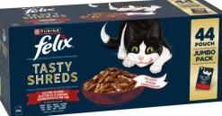 FELIX Heerlijke Reepjes Farm Selectie in Saus kattenvoer 44x80g