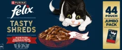 FELIX Heerlijke Reepjes Farm Selectie in Saus kattenvoer 44x80g