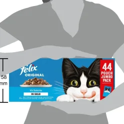 FELIX Original Vis Selectie in Gelei kattenvoer 44x85g