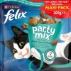 FELIX Party Mix Seaside met Zalm-, Koolvis- en Forelsmaak kattensnacks 200g