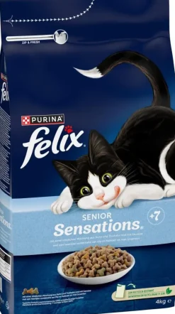 Felix Sensations Senior kip, kalkoen & groenten 4kg