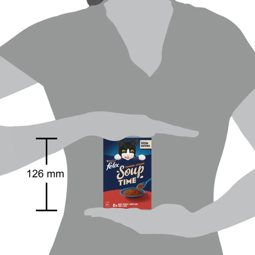 Felix Soup Filets rund, kip & lam 6 x 48g