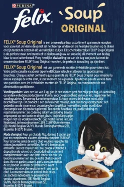 Felix Soup Original rund, kip & lam 6 x 48g