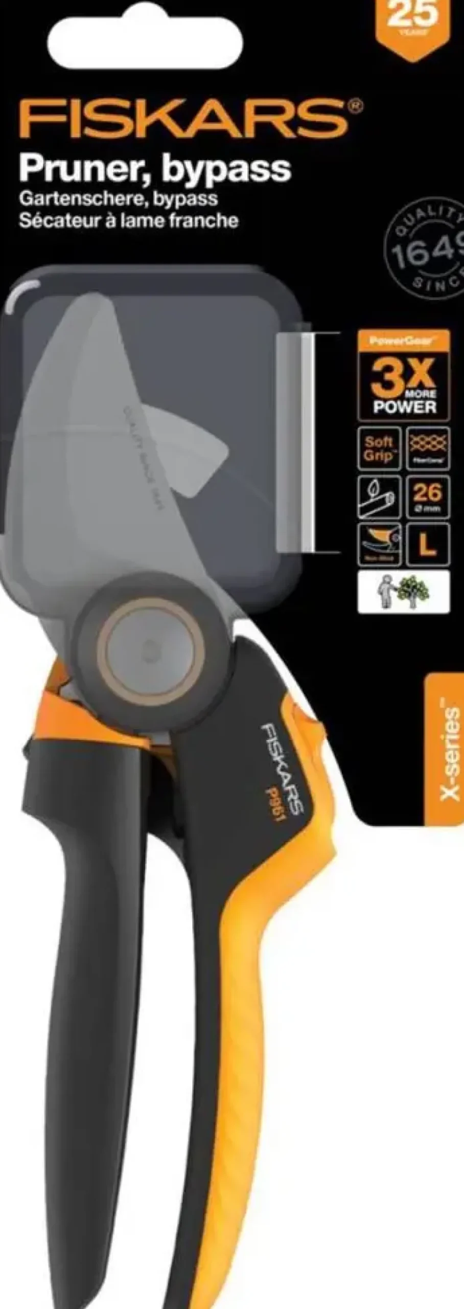 Fiskars PowerGear Bypass snoeischaar P961 – Ø 26mm