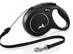 Flexi rollijn Classic zwart 8m - M