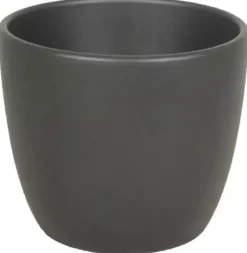 Floran bloempot boule 10,5x8,5 cm antraciet mat