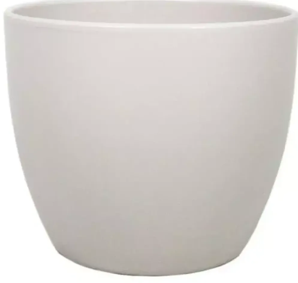 Floran bloempot boule 10,5x8,5 cm taupe mat