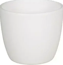 Floran bloempot boule 7,5x6 cm wit mat