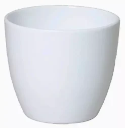 Floran bloempot boule 7,5x6 cm wit