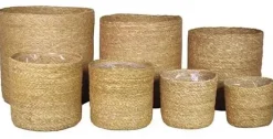 Floran Mand zeegras cilinder 18x17cm
