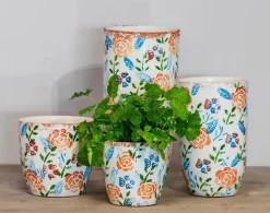 Floran Vaas Rosa 16x30cm Wit