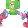 Floss-toy blauw/roze/wit, large.