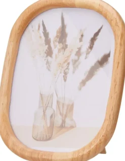 Fotolijst hout ovaal 0x0x21cm bruin