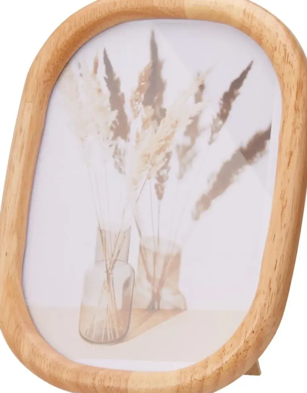 Fotolijst hout ovaal 0x0x21cm bruin