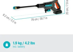Gardena accu medium drukreiniger AquaClean kant-en-klare set