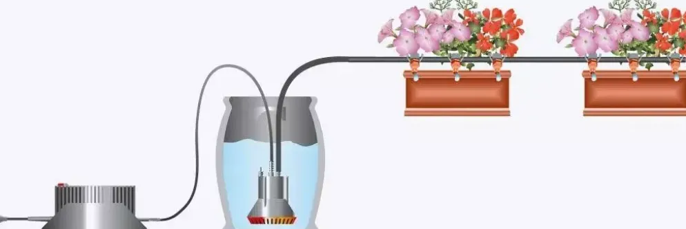 Gardena city gardening balcony set voor volautomatische bloembakbesproeiing