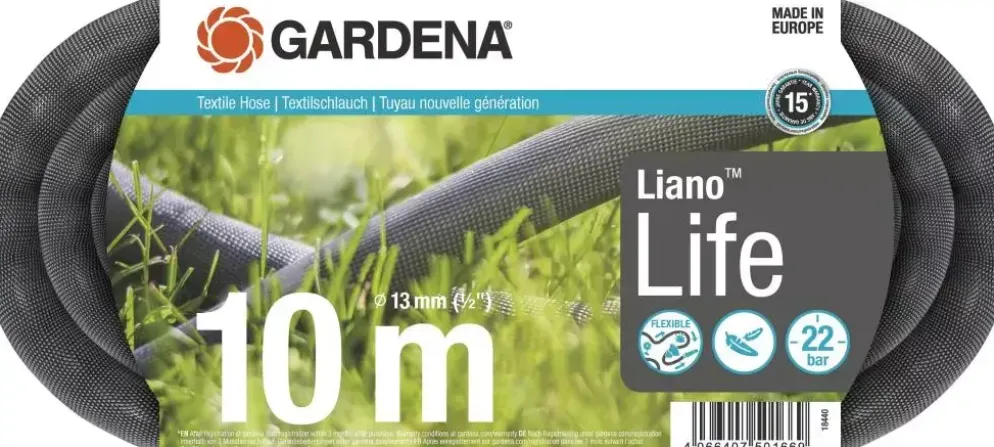 Gardena Textielslang Liano™ Life (1/2"), 10 m