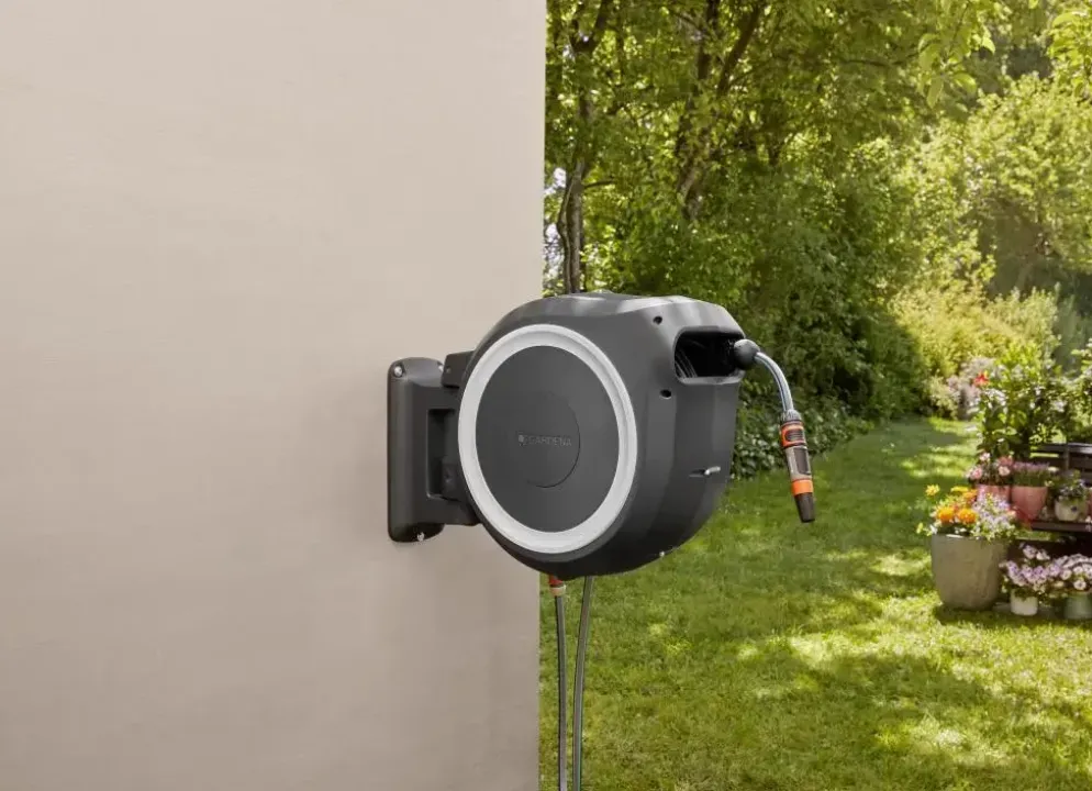 Gardena Wandslangenbox 25 rollup m/l wit